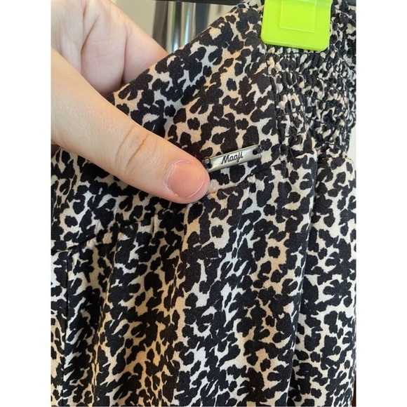 Anthropologie Maaji Woven Modal Animal Print Flowy Palazzo Pants size Medium - Picture 8 of 12